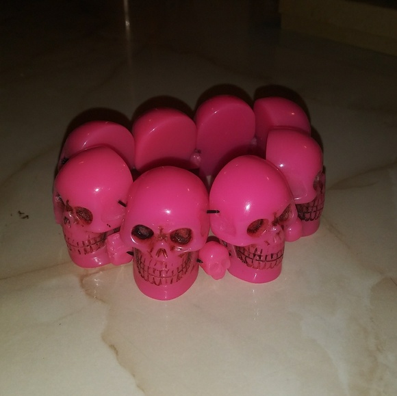 Hot Topic Jewelry - 🚫SOLD🚫 Kreepsville 666 Pink Skull Bracelet